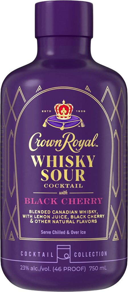 Crown Royal Black Cherry Whisky Sour Cocktail