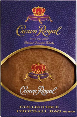 Crown Royal Fine Deluxe Blended Canadian Whisky with Football Bag