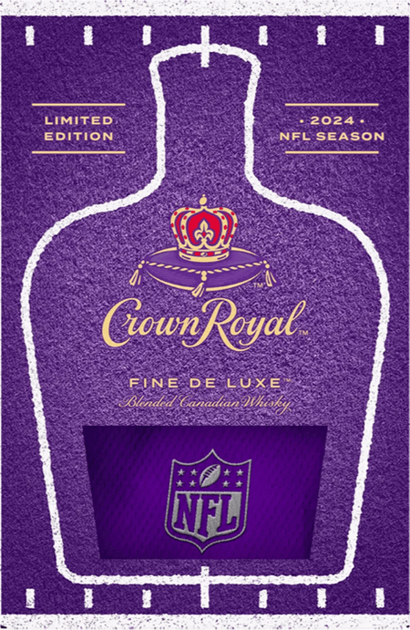 Crown Royal Fine Deluxe Blended Canadian Whisky with Football Bag