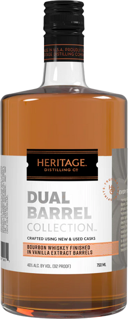 Heritage Distilling Dual Barrel Vanilla Bourbon Whiskey