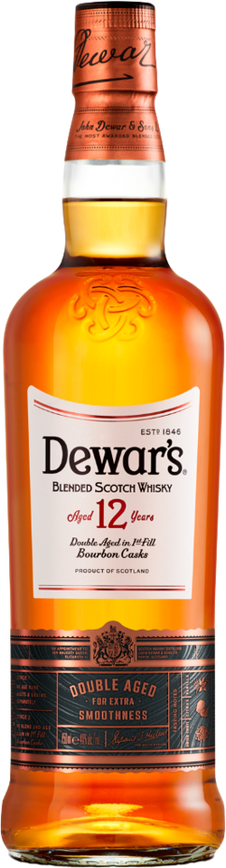 Dewar's 12 Year Old Double Aged Blended Scotch Whisky