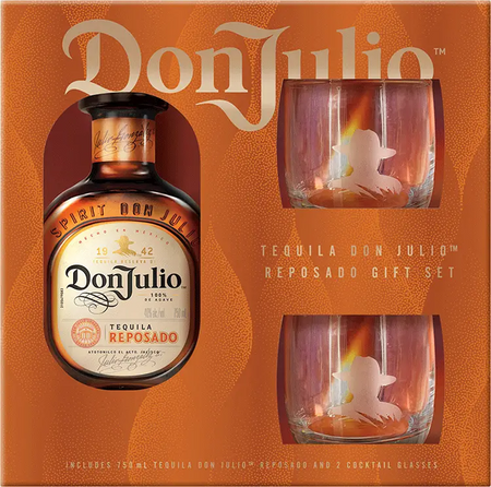 Don Julio 'Reserva de Don Julio' Tequila Reposado with Glasses