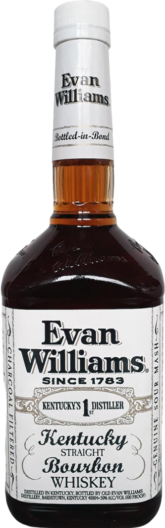 Evan Williams White Label Bottled in Bond Kentucky Straight Bourbon Whiskey (1.75L)