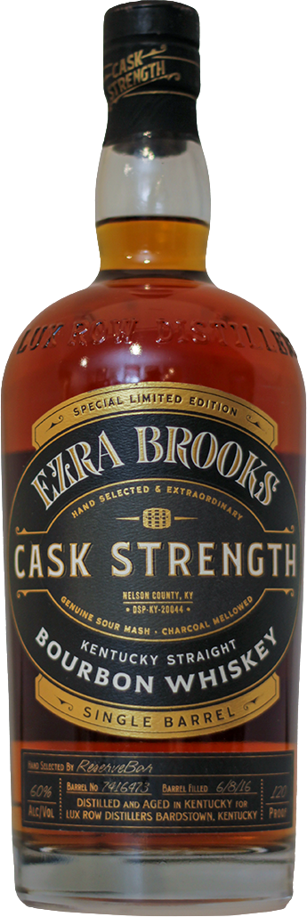 Ezra Brooks Single Barrel Cask Strength Straight Bourbon Whiskey