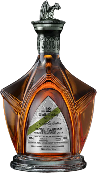 World Whiskey Society 12 Year Old Awamori Cask Straight Rye Whiskey