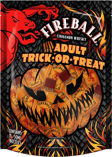 Fireball Cinnamon Whisky 'Halloween Trick or Treat' Bag (50mL)