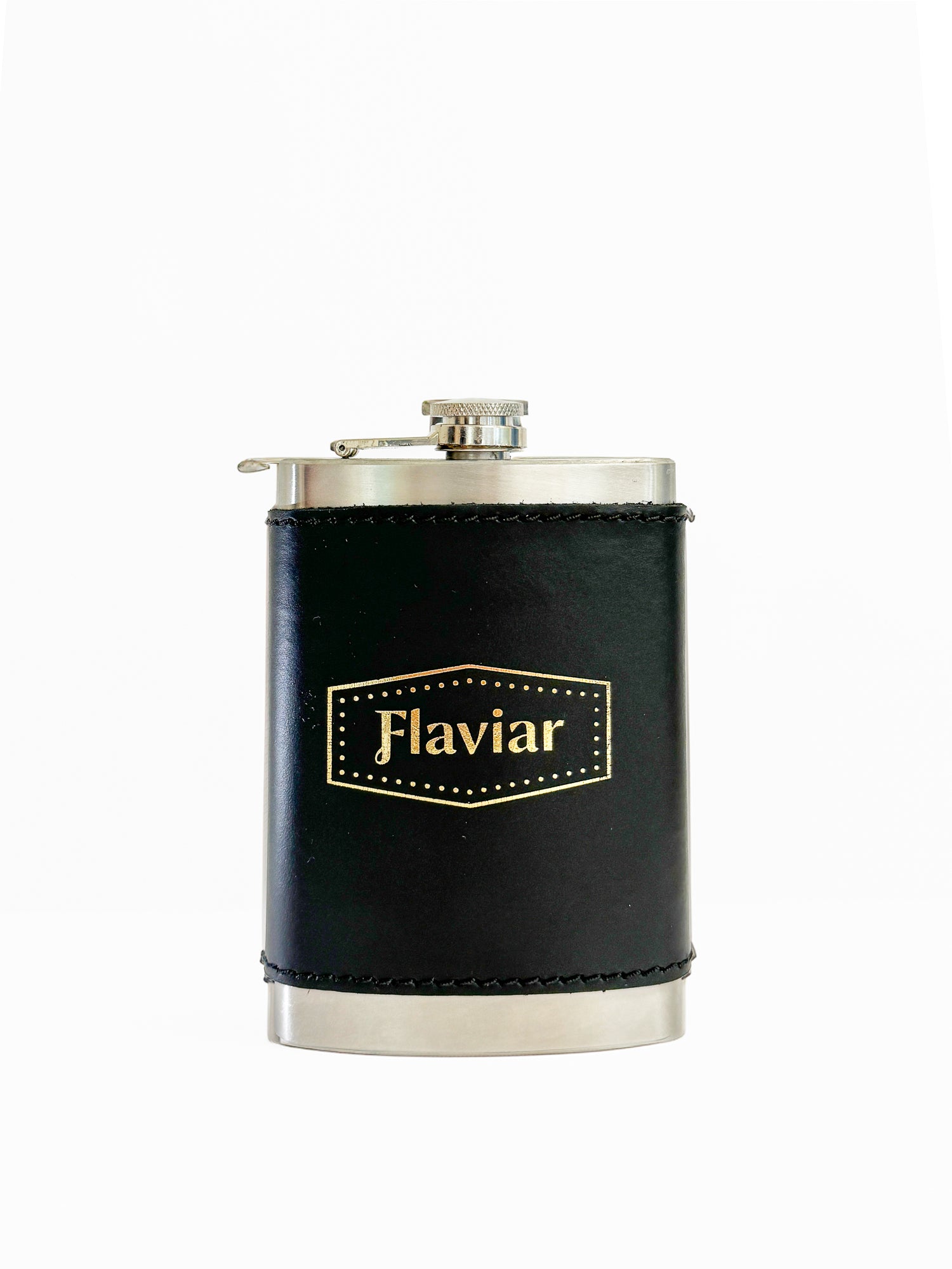 FREE GIFT: Schott X Flaviar Leather Bound Whiskey Flask