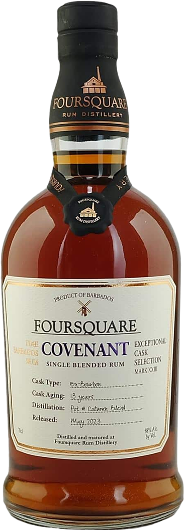 Foursquare Rum Distillery Exceptional Cask Selection 'Covenant' 18 Year Old Single Blend Rum