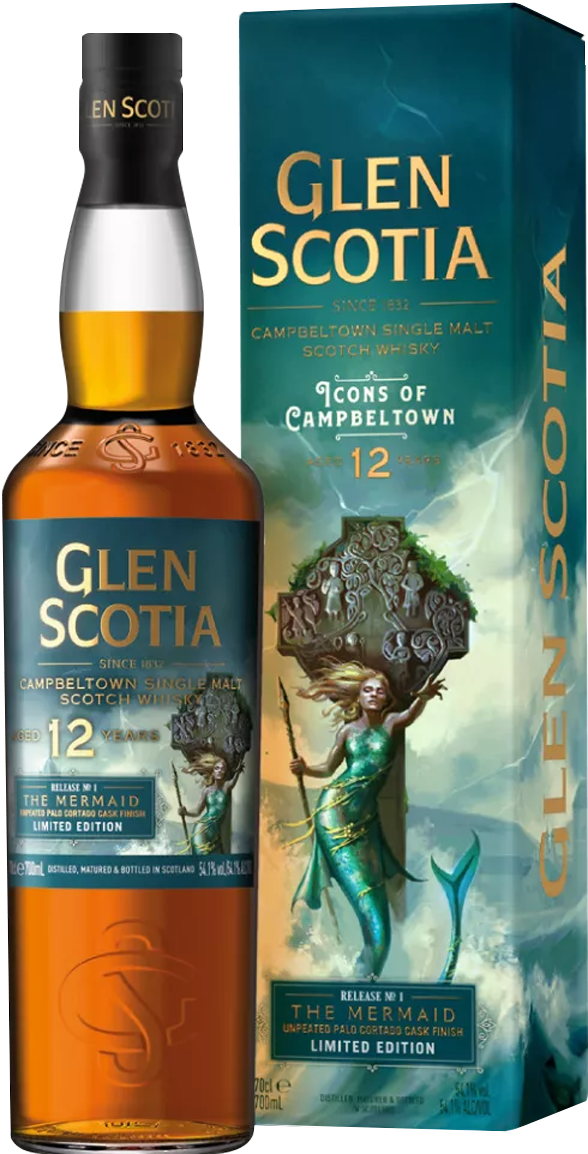 Glen Scotia The Mermaid 12 Year Old Single Malt Scotch Whisky