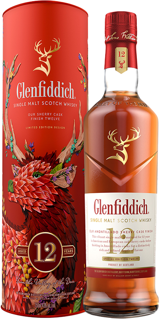 Glenfiddich Amontillado Sherry Cask Finish 12 Year Old Single Malt Scotch Whisky