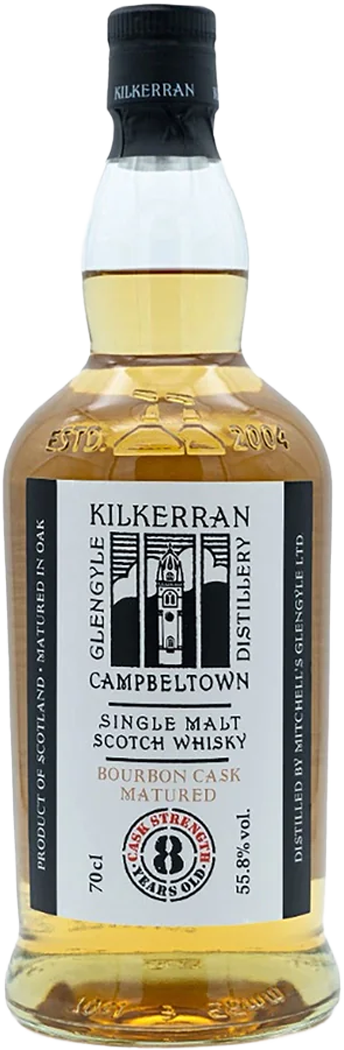 Glengyle Distillery Kilkerran Bourbon Cask Matured 8 Year Old Single Malt Scotch Whisky