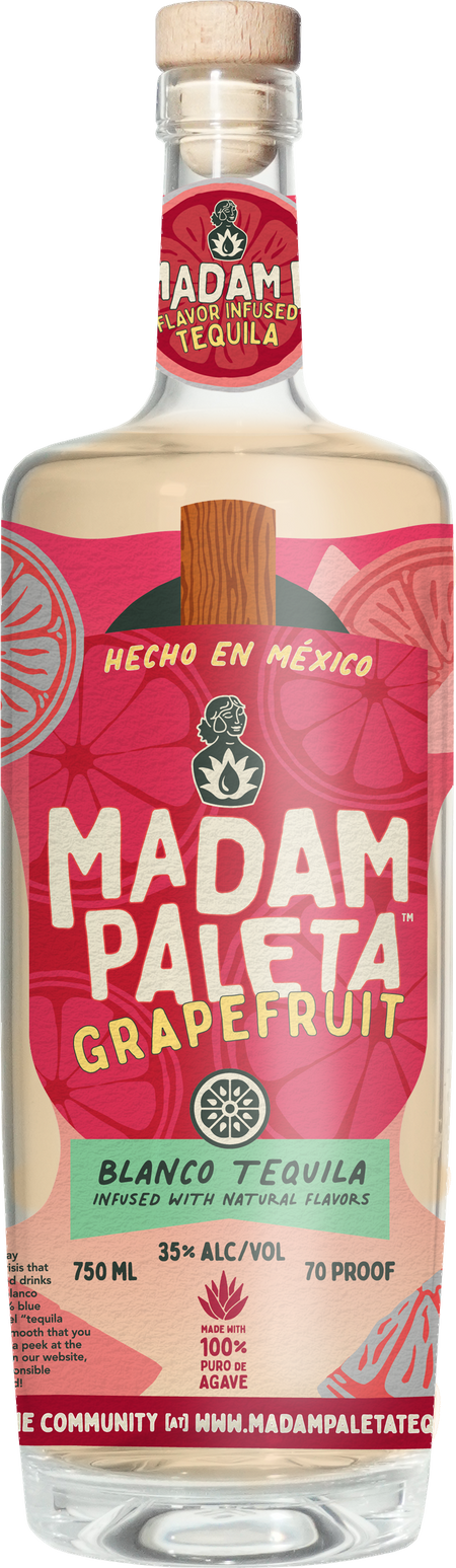 Madam Paleta Grapefruit Infused Blanco Tequila