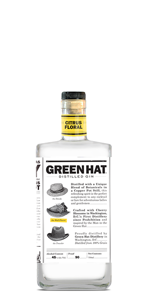 Green Hat Citrus Floral Distilled Gin