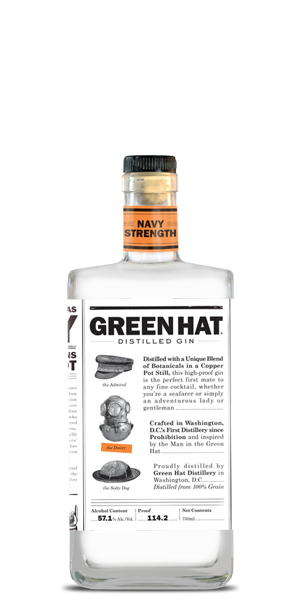 Green Hat Navy Strength Ginのボトル画像