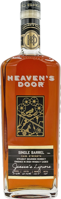 Heaven's Door Single Barrel Irish Whiskey Casks Finish Straight Bourbon Whiskey