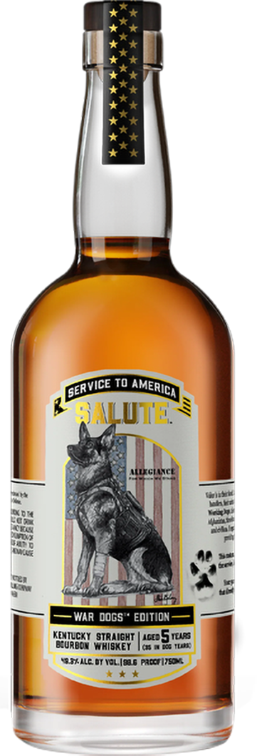 Heritage Distilling Co. Service to America Salute War Dogs 5 Year Old Straight Bourbon Whiskey