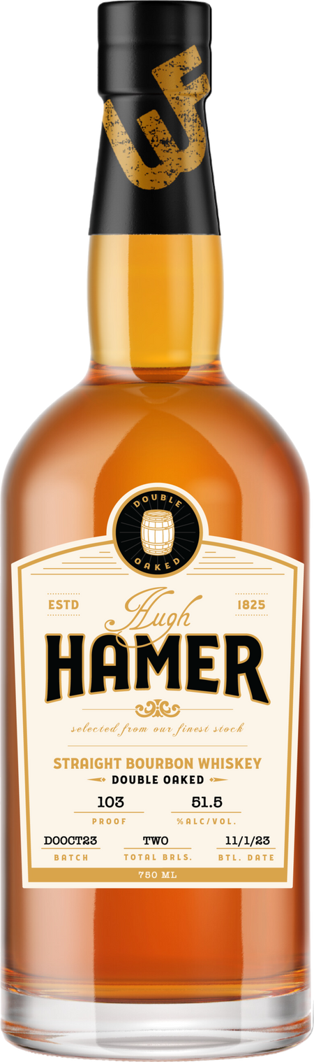 Hugh Hamer Double Oak Small Batch Straight Bourbon Whiskey