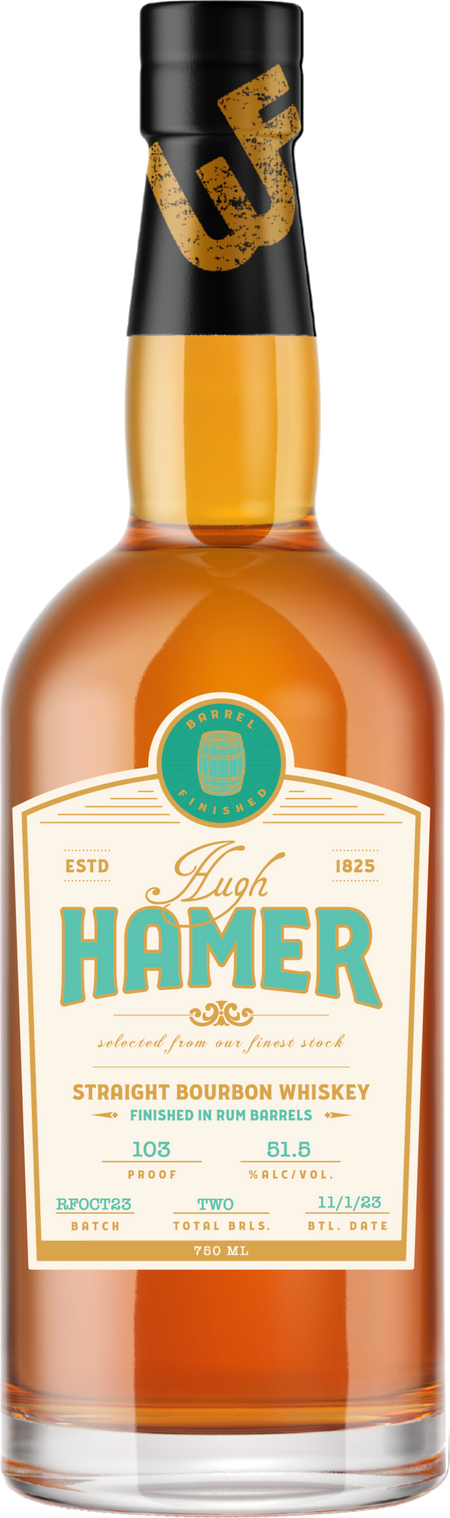 Hugh Hamer Small Batch Rum Finish Straight Bourbon Whiskey