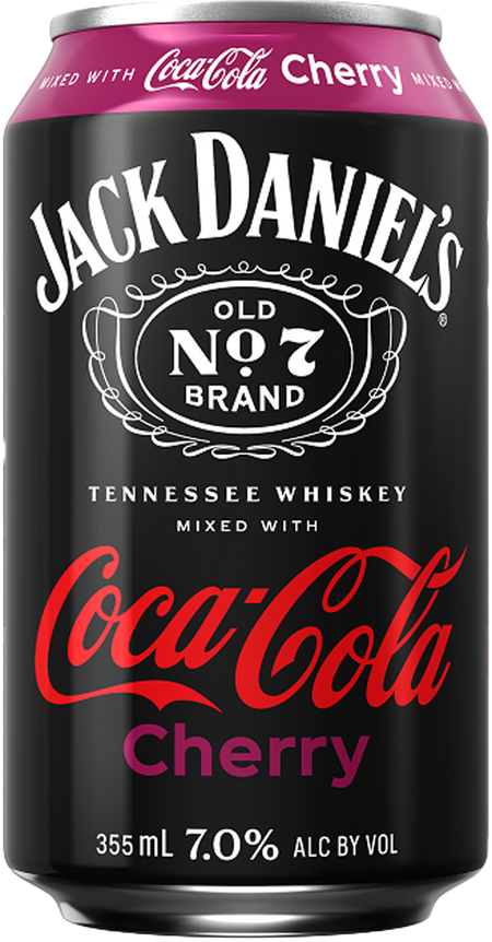 Jack Daniel's No.7 Whiskey & Coca Cola Cherry Cocktail (1.42L)