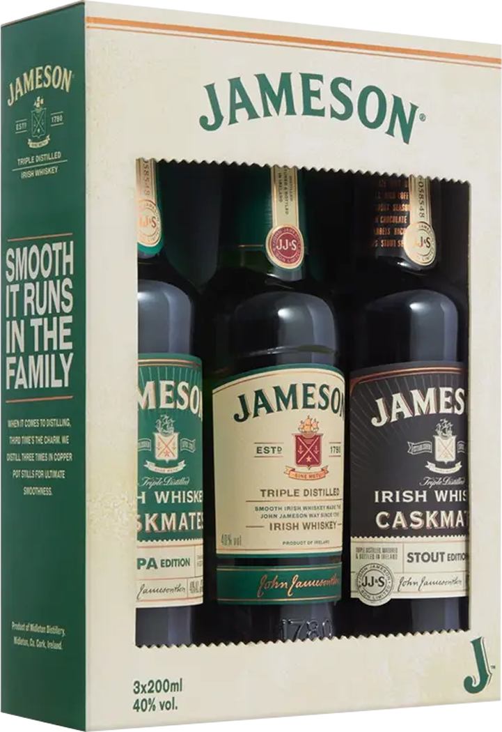 Jameson Trilogy Collection Irish Blended Whiskey