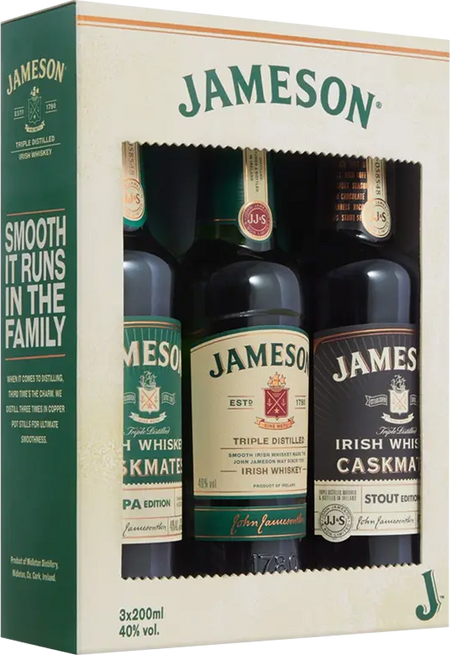 Jameson Trilogy Collection Irish Blended Whiskey (200mL)