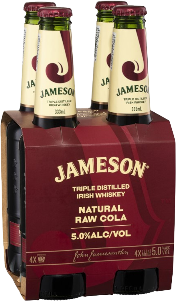 Jameson Whiskey with Raw Cola