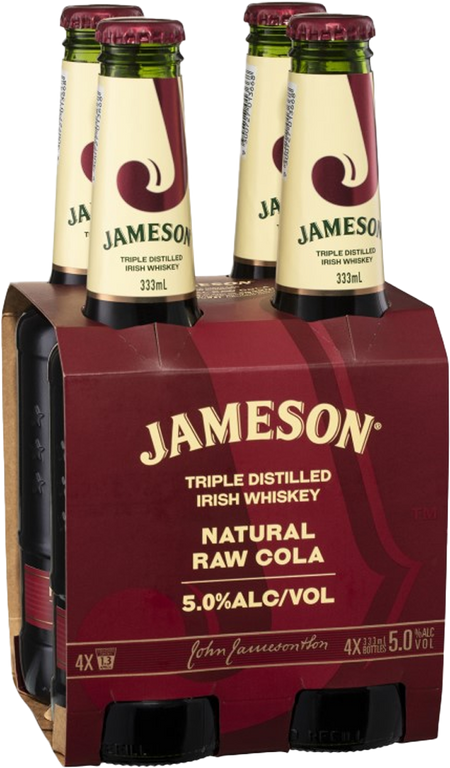 Jameson Whiskey with Raw Cola