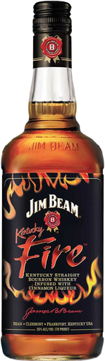 Jim Beam Kentucky Fire Infused With Cinnamon Straight Bourbon Whiskey