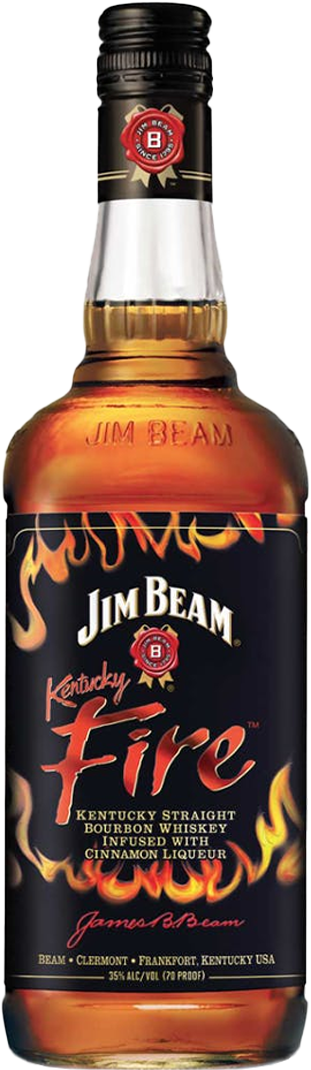 Jim Beam Kentucky Fire Infused With Cinnamon Straight Bourbon Whiskey