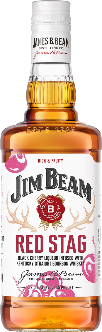 Jim Beam 'Red Stag' Black Cherry Flavored Kentucky Straight Bourbon Whiskey (1L)