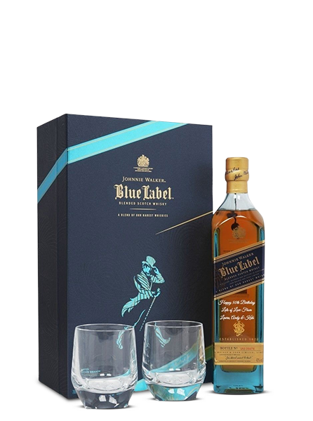 Johnnie Walker Blue Label Blended Scotch Whisky Gift Pack