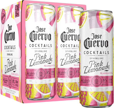 Jose Cuervo Sparkling Pink Lemonade Margarita (354mL)