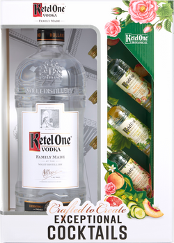 Ketel One Vodka with Three Mini Botanical Bottles