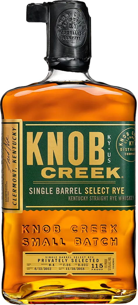 Knob Creek Single Barrel Select Straight Rye Whiskey