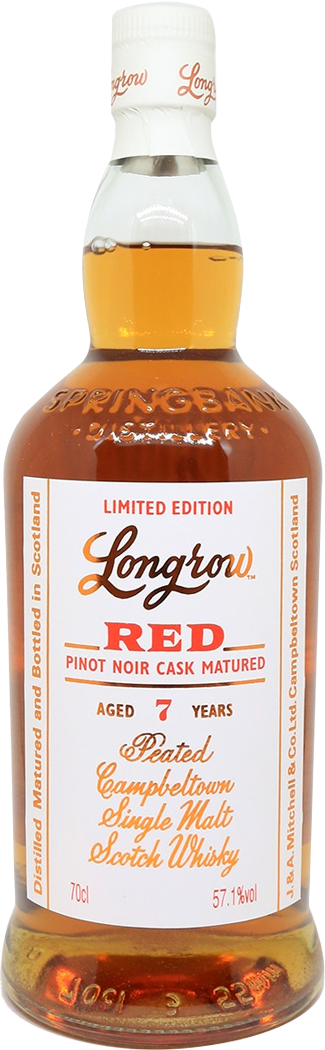 Longrow 'Red' Limited Edition Pinot Noir Casks Peated 7 Year Old Single Malt Scotch Whisky