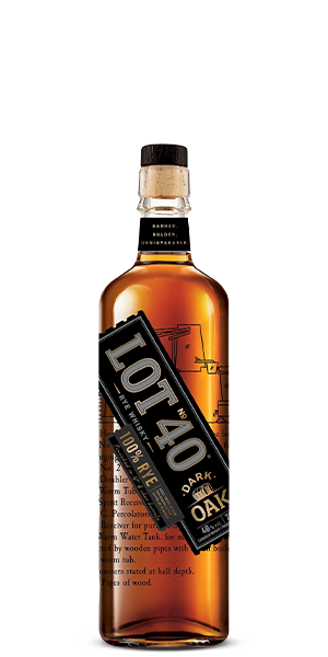 Lot No. 40 Dark Oak 100% Rye Whisky