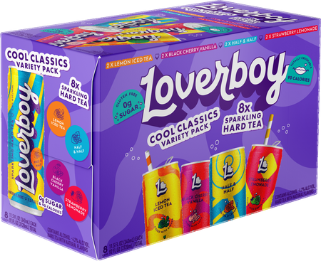 Loverboy Vacay Vibes Sparkling Hard Tea Variety Pack (2.84L)