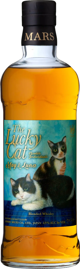 Mars 'The Lucky Cat Double Individuals May & Luna' Blended Japanese Whisky