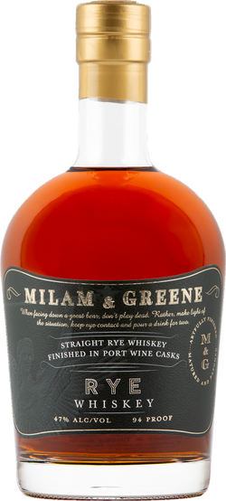Milam & Greene Port Wine Cask Finish Straight Rye Whiskey