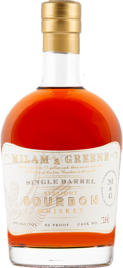 Milam & Greene Single Barrel Straight Bourbon Whiskey