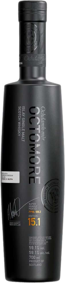 Bruichladdich Octomore 15.1 Super Heavily Peated Single Malt Scotch Whisky (700mL)