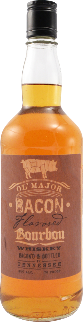 Ol' Major Bacon Flavored Bourbon Whiskey