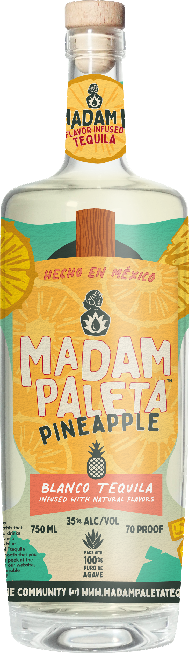 Madam Paleta Pineapple Infused Blanco Tequila