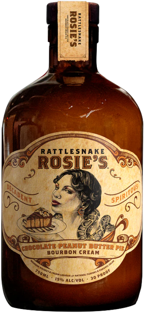 Rattlesnake Rosie's Chocolate Peanut Butter Pie Bourbon Cream Whiskey