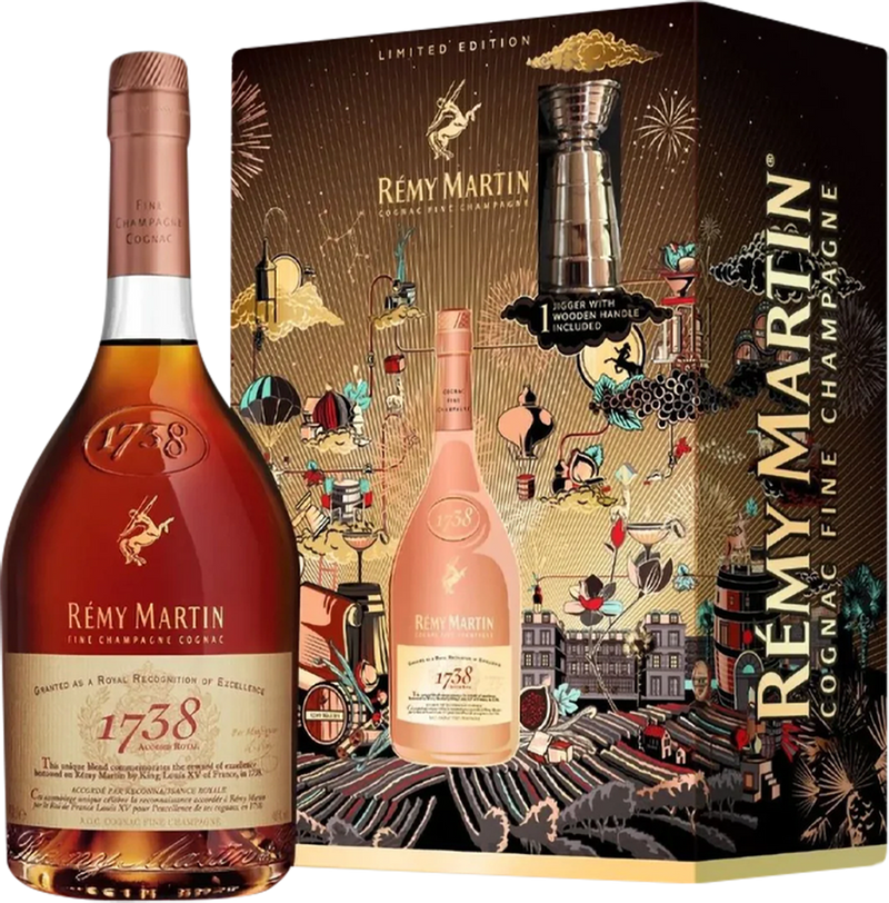 Remy Martin 1738 Accord Royal Fine Champagne Cognac with Jigger