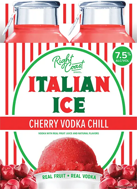 Right Coast Spirits 'Italian Ice' Cherry Vodka Chill Cocktail (1.42L)