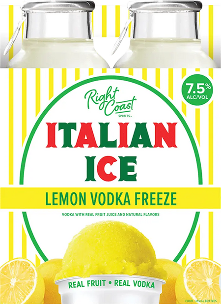 Right Coast Spirits 'Italian Ice' Lemon Vodka Freeze Cocktail (1.42L)
