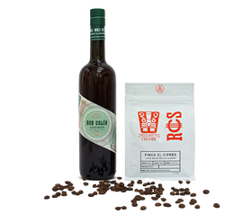 Ron Colón Coffee Infused Rum Green Label + Coffee Bag