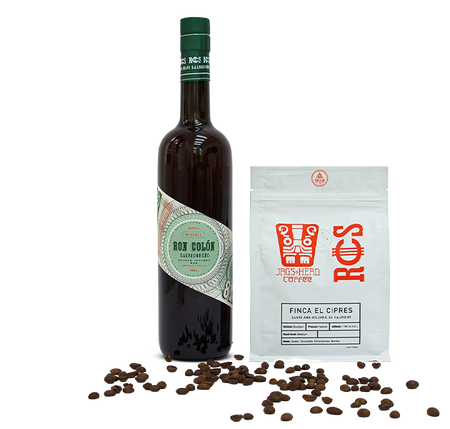 Ron Colón Coffee Infused Rum Green Label + Coffee Bag