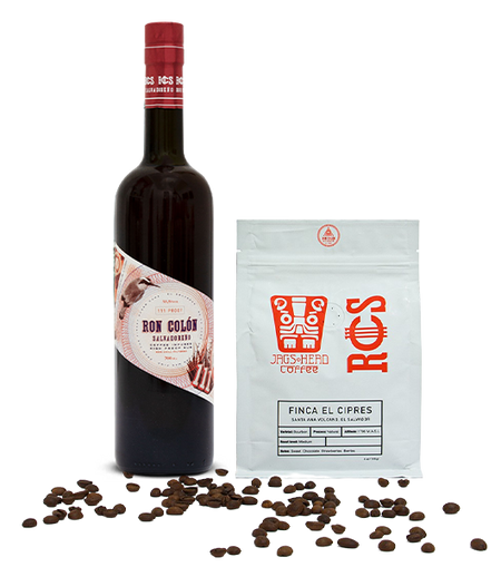 Ron Colón Coffee Infused Rum + Coffee Bag